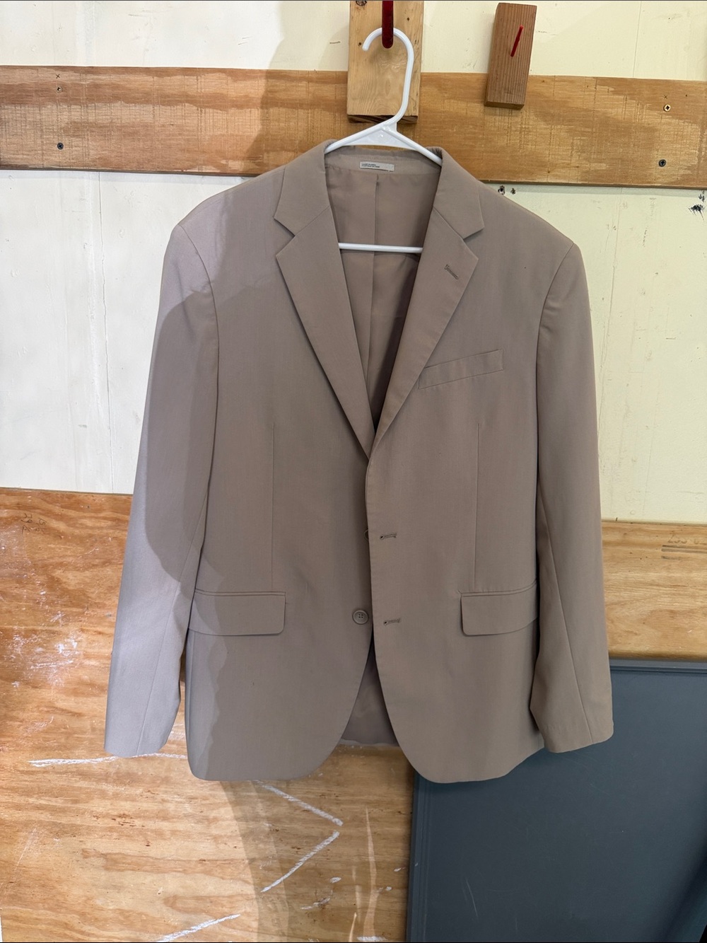 Men's Taupe Single-Breasted Sport Coat by